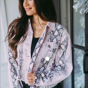 Snakeskin Jean jacket